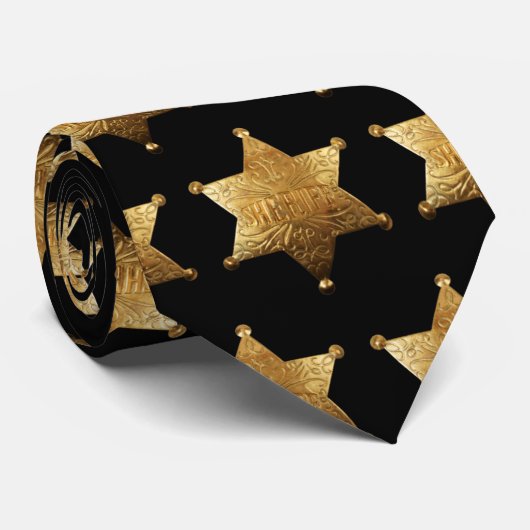 Fertigen Sie Sheriff-Sterne durch Lagerhalter Krawatte (Gerollt)