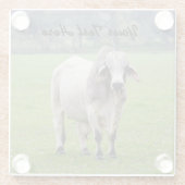 Fertigen Sie TextBrahman besonders an (alias. Glasuntersetzer (Rückseite)