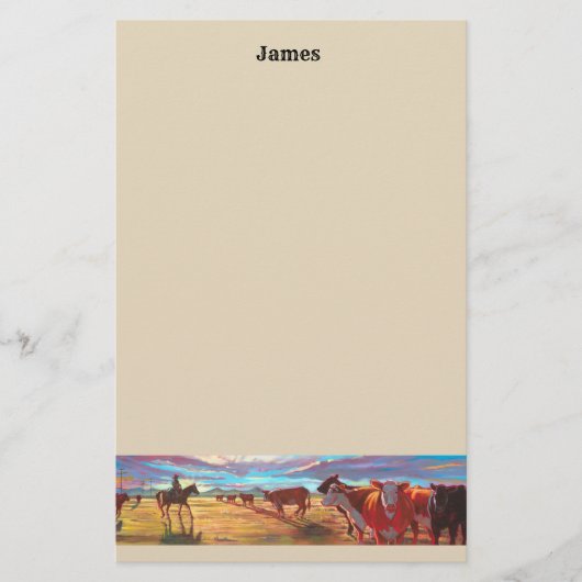 Fertigen Sie Vieh-Papierbriefpapier besonders an Briefpapier (Vorderseite)