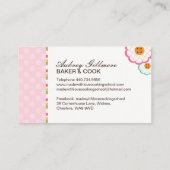 Fertigen Sie Visitenkarten kundenspezifisch an Visitenkarte (Rückseite)