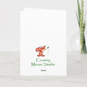 Fertigen Sie Weihnachtsblaues Jay, Feiertagskarte (Rückseite)