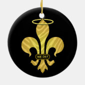 Fertigen Sie "wir Dat" Verzierung kundenspezifisch Keramikornament (Hinten)