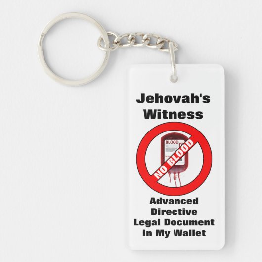 Fertigen Sie zurück Text - vorgerückte Richtlinie Schlüsselanhänger (Vorderseite)