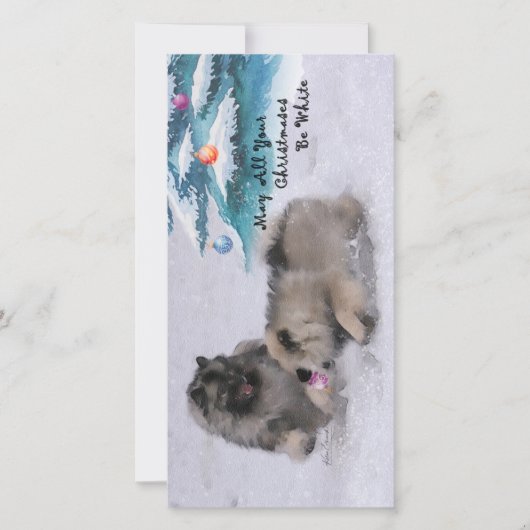 Fertigen Weihnachtskarte 2018 durch Evasuik Feiertagskarte (Vorderseite)