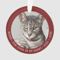 Fertiger Pet Memory Hund Katze Foto Personalisiert