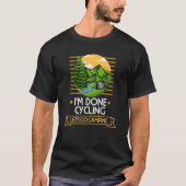 Fertiges Radfahren Lasse Go Camping Biking Nature  T-Shirt (Vorderseite)