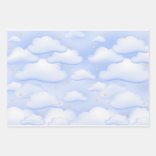 Fertigpackpapier für ein Babydusche-Party Geschenkpapier Set (Vorderseite 2)