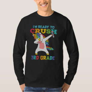 Fertigputz 3. Klasse Back School Unicorn Dabbing T-Shirt