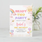 Fertigstellung 2. Party 2. Geburtstag Einladung (Stehend Vorderseite)