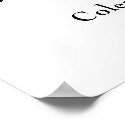 Fertigstellung der Typografie Poster (Ecke)