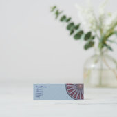 Fertigstellungs-Mandala • Profil-Visitenkarte Mini Visitenkarte (Stehend Vorderseite)