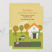 Fertile Garden Pregnancy Ankündigung (Vorne/Hinten)