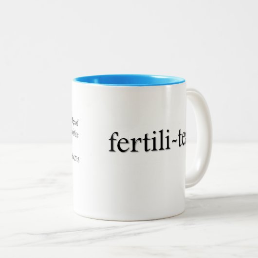 Fertili-Tee Scripture-Tee u. Kaffee-Tasse Zweifarbige Tasse (VorderseiteRechts)