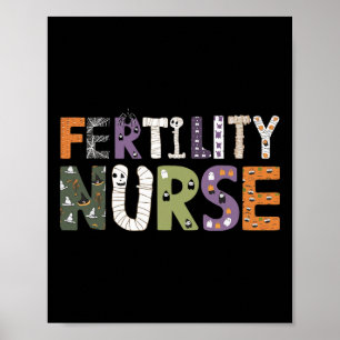Fertilität heilt Halloween Spooky Nursing Trick od Poster