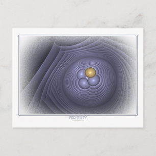 Fertilitätskarte auf Weiß Postkarte