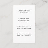 Fertilitätsklinik Visitenkarte (Rückseite)