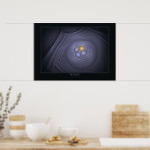 Fertilitätspopster auf schwarz poster (Küche)