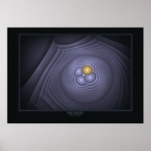 Fertilitätspopster auf schwarz poster