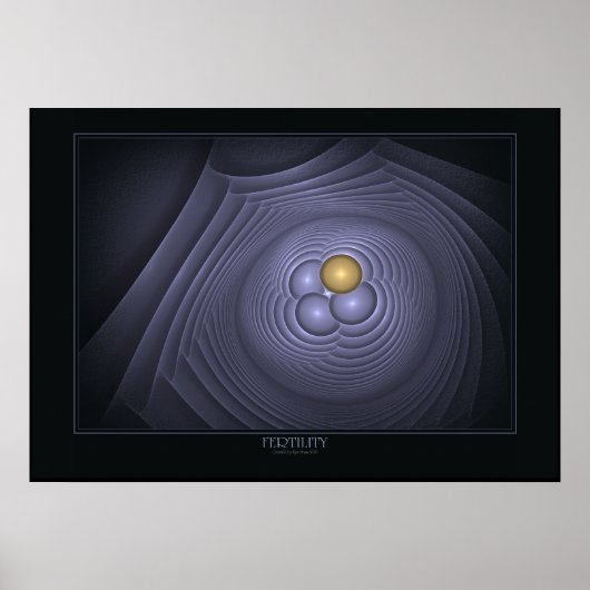 Fertilitätspopster auf schwarz poster (Vorne)