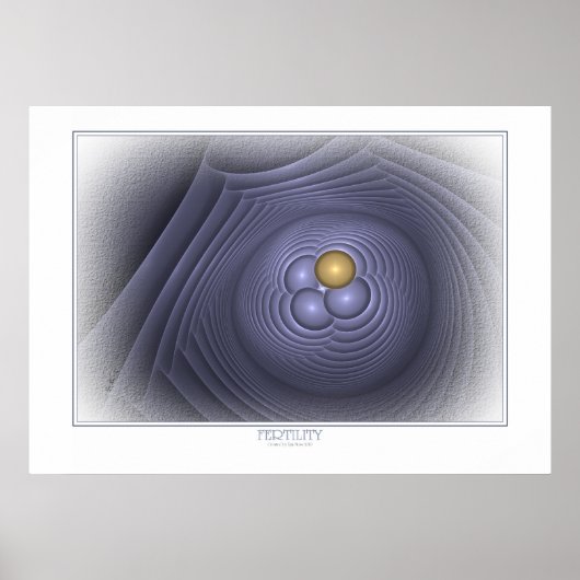 Fertilitätspopster auf Weiß Poster (Vorne)