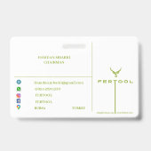 FERTOOL-Visitenkarte Ausweis (Rückseite)