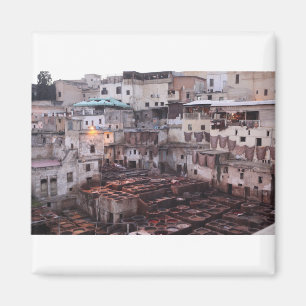 Fes Leather Tannery - Fes - Marokko Magnet