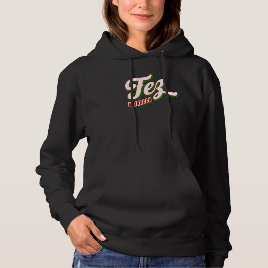 Fès Marokko Hoodie (Vorderseite)