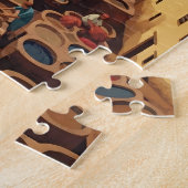 Fes Marokko Illustration Reise Kunst Vintage Puzzle (Seite)