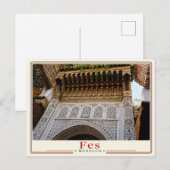 Fes - Marokko Postkarte (Vorne/Hinten)