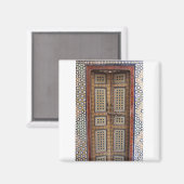 Fes - Marokko - Straße Marokko - marokkanische Tür Magnet (Vorderseite/Rückseite)