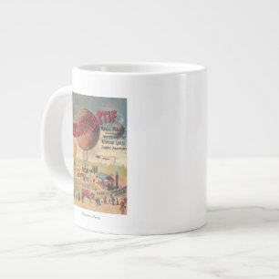 Fesselballonfahrten auf einem Ausstellungsposter Jumbo-Tasse