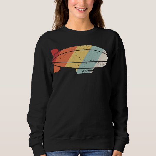 Fesselballonpilot Retro Luftschiff, Luftschiff & F Sweatshirt (Vorderseite)
