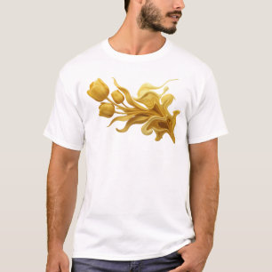 Fesselnde ABSTRACTE BLUMEN Tragbare Kunst T-Shirt