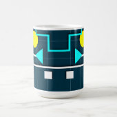 Fesselnde abstrakte Geometrie Kaffeetasse (Mittel)