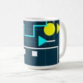 Fesselnde abstrakte Geometrie Kaffeetasse (VorderseiteRechts)