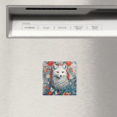Fesselndes Arktis-Fuchs-Wildleben  Magnet (In Situ (Geschirrspüler))