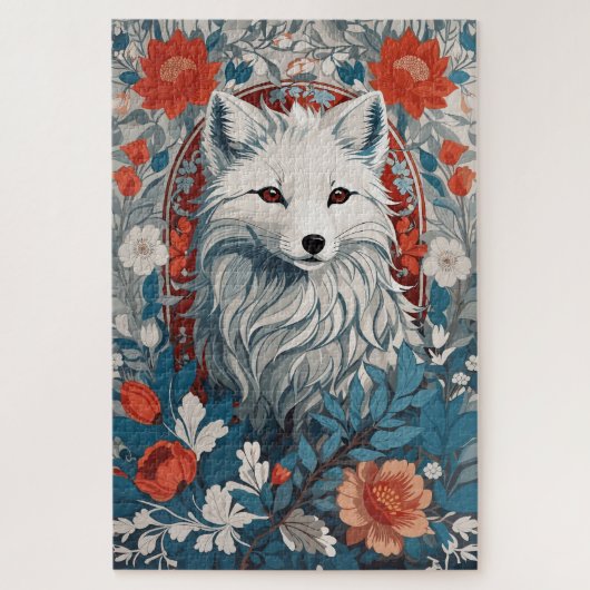 Fesselndes Arktis-Fuchs-Wildleben Puzzle (Vertikal)