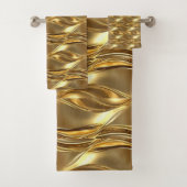 Fesselndes Goldmuster Badhandtuch Set (Insitu)