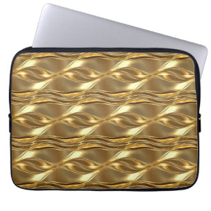 Fesselndes Goldmuster Laptopschutzhülle
