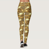 Fesselndes Goldmuster Leggings (Rückseite)