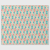 Fesselndes Retro-Geometrisches Muster Geschenkpapier (Flach)