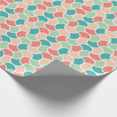 Fesselndes Retro-Geometrisches Muster Geschenkpapier (Ecke)