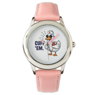 Fessle Sie Gans Krankenschwester Lustige Alberne G Armbanduhr