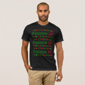 Fest AF Weihnachtssymbole T - Shirt (Vorne ganz)