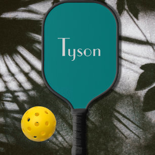 fest aquamarin - personalisiert pickleball schläger