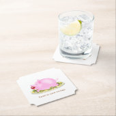 "Fest auf deine Ersparnisse" Niedliches Piggy Bank Untersetzer (Vor Ort)