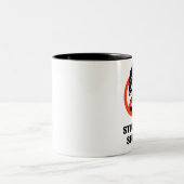 Fest auf dummem zweifarbige tasse (Mittel)