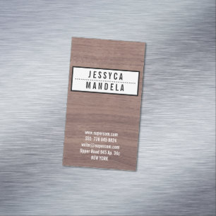 Fest auf Hazel Wood Magnetische Visitenkarte