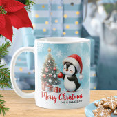 Fest Blau und Red Fun Pinguin Frohe Weihnachten Kaffeetasse