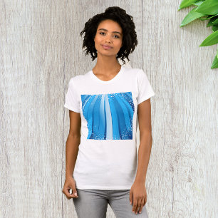 Fest Blaue Lichtstrahlen Womens T - Shirt